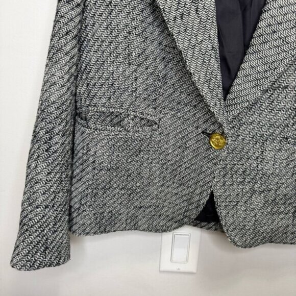 SMYTHE Shrunken 90's Blazer Size Large Luxury Designer Classic - Picture 4 of 14